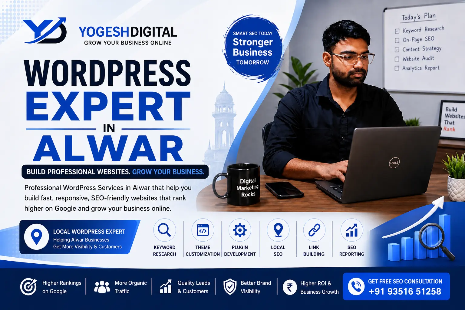 WordPress Expert in Alwar creating professional business website