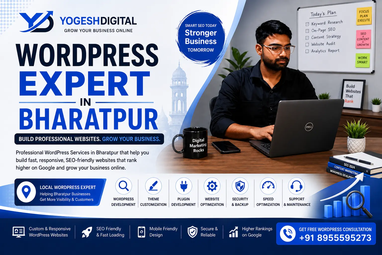 WordPress Expert in Bharatpur developing SEO-friendly business websites